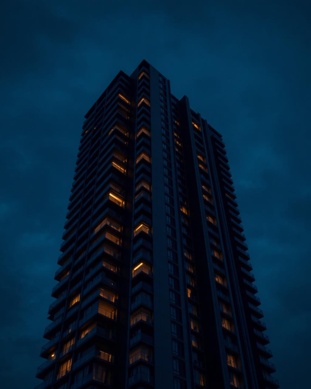 Modern luxury apartment building